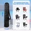 Xxerciz Folding Chair Replacement Bag Lightweight Storage Bag Carrying Bag with Carrying Handles & Extra Zippers Pocket for Foldable Camping Chair, 48 Inches (Chair is not Included) view 3