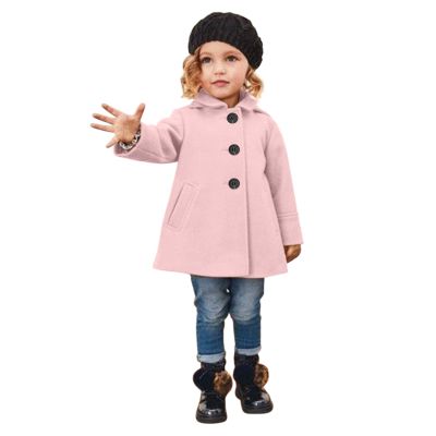 Girls' Dress Coats, Toddler Girls Winter Windproof Coat Jacket Kids Warm Fleece Outerwear Jacket (d-Pink, 5-6 Years)