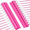 Deekin 24 Pack Whistles Pink Whistles Plastic Whistles with Lanyard Plastic Loud Crisp Sound Whistle for Referee Coaches Whistle for Outdoor Training Camping Football Soccer Basketball Game Supplies view 1
