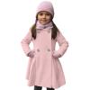 Girls' Dress Coats, Toddler Girls Winter Windproof Coat Jacket Kids Warm Fleece Outerwear Jacket (b-Pink, 4-5 Years) view 1