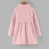 Girls' Dress Coats, Toddler Girls Winter Windproof Coat Jacket Kids Warm Fleece Outerwear Jacket (b-Pink, 4-5 Years) view 4