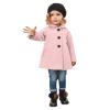 Little Girls Long Coat Toddler Girls Long Sleeve Winter Windproof Coat Jacket Kids Warm Fleece (Pink, 1-2 Years) view 1