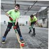 Veemoon 2pcs Roller Hockey Game Puck Inline Hockey Puck with Wheels for Floor Trainings Red view 4