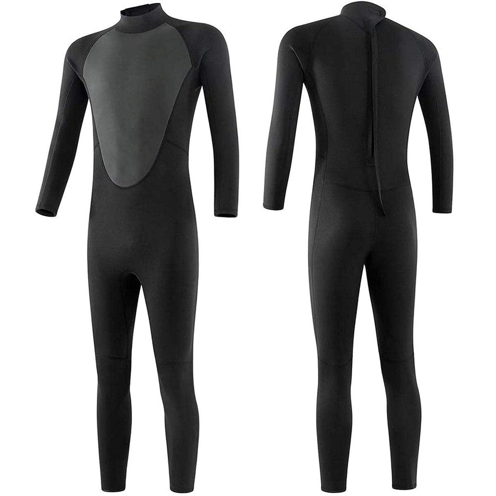 3MM Diving Suit Jellyfish Clothing Male One-piece Warmth Thickening Four Seasons Snorkeling Sunscreen Clothing Adult Equipment Long-sleeved Swimsuit Surfing Clothing/446 (Color : Preto, Size : S)