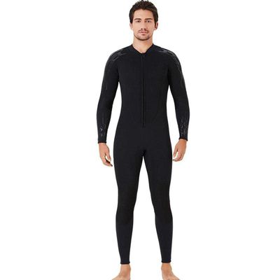 Men's And Women's Neoprene 3mm Full Wetsuits, Sunscreen And Warm Wetsuits For Water Sports/440 (Color : Man black, Size : M)
