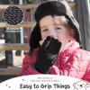 Kids Winter Gloves for Boys Girls Children Toddler Thermal Wool Knit Gloves with Insulated Fleece Lining Keep Hand Warm Gift view 4