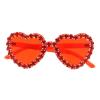 ABOOFAN Heart Shaped Party Glasses Decorative Transparent Heart Sunglasses Women Creative Rimless Candy Eyewear Bachelorette Party view 1