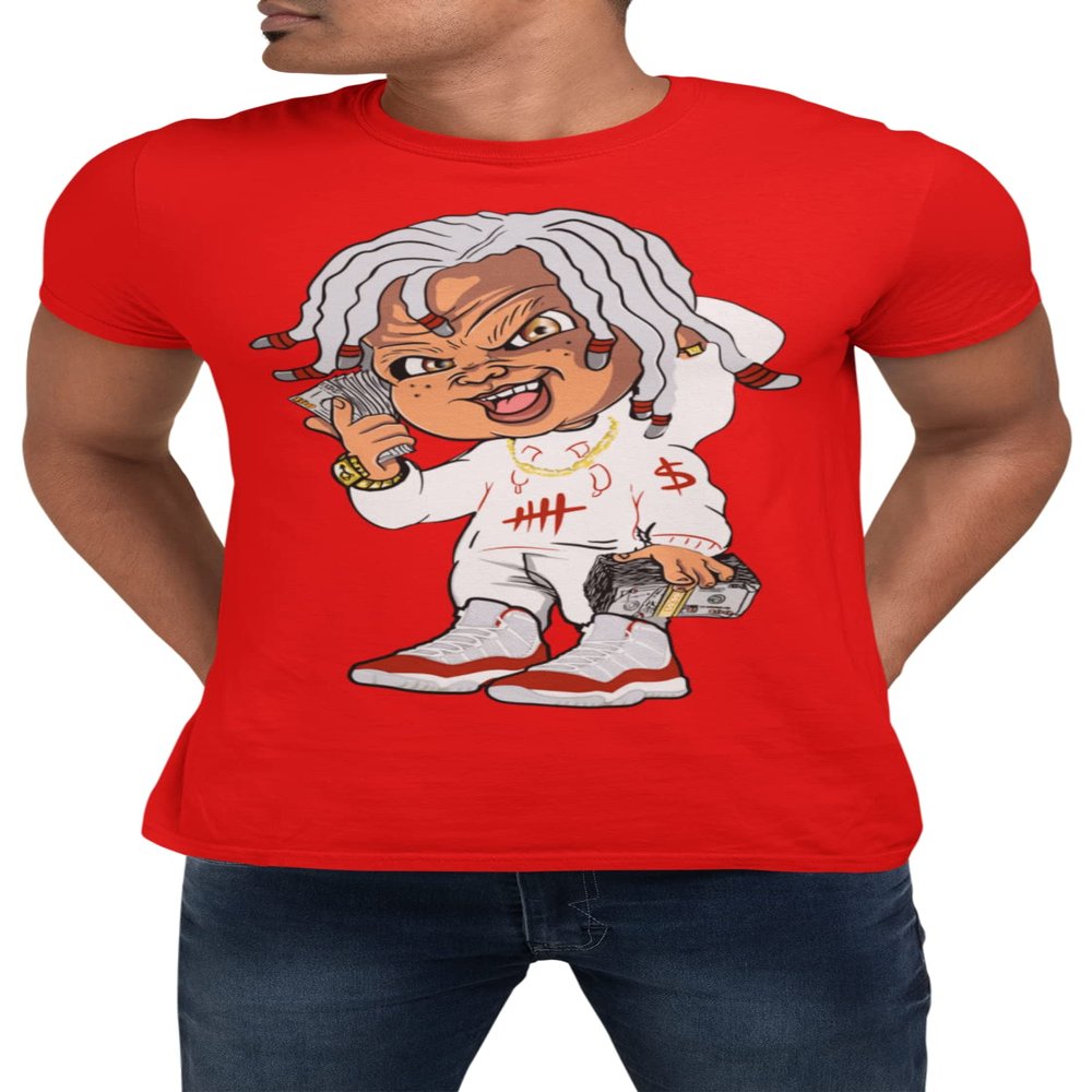 - 11 Cherry Red Men's T Shirt to Match -s, Tshirts to Match - 11s