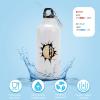 VEHFA Volleyball Sports Water Bottles Personalized Volleyball Crack in The Wall Aluminum Water Bottle with Carabiner Clip & Sport Top, 20 OZ view 3