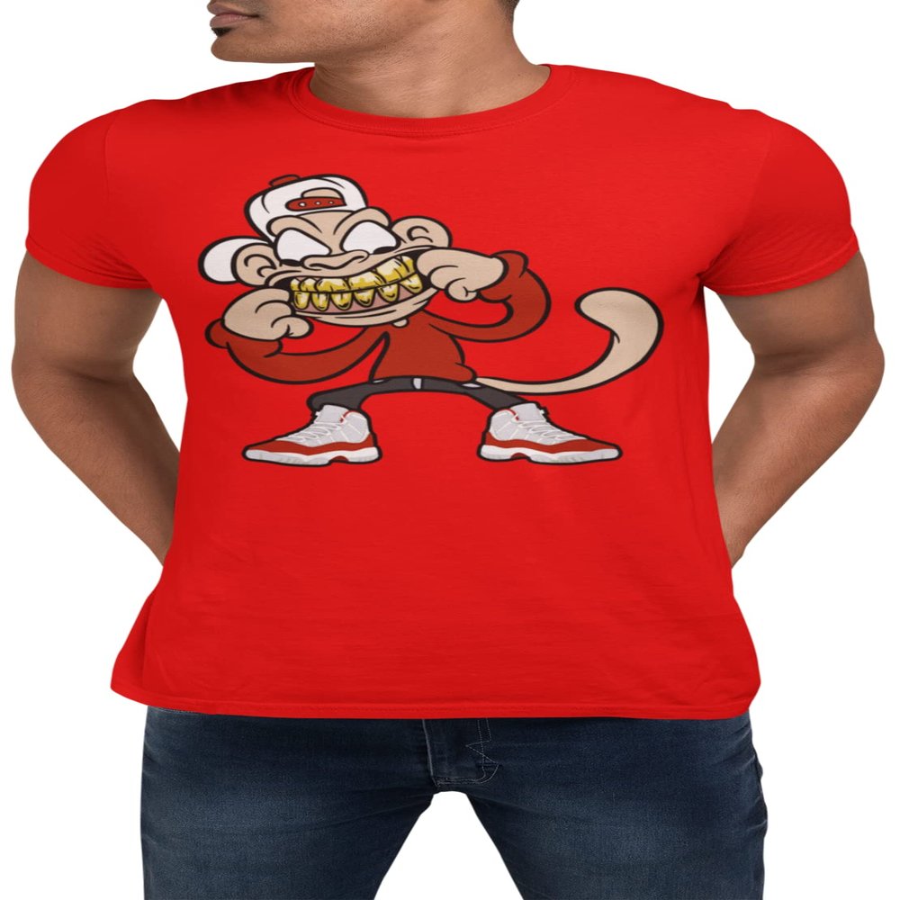 - 11 Cherry Red Men's T Shirt to Match -s, Tshirts to Match - 11s
