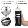 FITLY Large Soft Flask - 17 oz (500 ml) - Shrink As You Drink Pocket Soft Water Bottle for Hydration Pack/Running Vest- Folding Water Bottle for Running, Hiking, Cycling - Ski Water Bottles (F5L) view 2