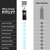 FITLY Large Soft Flask - 17 oz (500 ml) - Shrink As You Drink Pocket Soft Water Bottle for Hydration Pack/Running Vest- Folding Water Bottle for Running, Hiking, Cycling - Ski Water Bottles (F5L) view 3