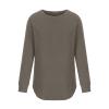 PBNBP Cute Blouses for Teen Girls Pullover Crewneck Loose Fit Daily Wear Sweatshirts Curved-Hem Long Sleeve Solid Color Fall Winter Tops Sudaderas view 2