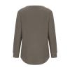 PBNBP Cute Blouses for Teen Girls Pullover Crewneck Loose Fit Daily Wear Sweatshirts Curved-Hem Long Sleeve Solid Color Fall Winter Tops Sudaderas view 3