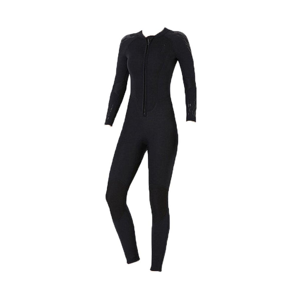Wetsuit 3 Mm - All-in-one Wetsuit Premium Neoprene High Stretch For Men And Women/442 (Color : Woman black, Size : M)