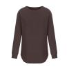 PBNBP Womens Fall Winter Dressy Blouses Pullover Crewneck Long Sleeve Solid Color Sweatshirts Curved-Hem Loose Fit Daily Wear Tops Camisas view 4