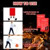 Macarrie 6 Pack 39 x 39 Fire Blanket Emergency for Home and Kitchen Safety Suppression Blanket Fiberglass Fireproof Survival for Fireplace Car Office Camping (Red) view 4