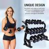 BELUND Dumbbell Rack Stand Weight Rack Adjustable Dumbbell Bench-1300 LBS Load-Bearing Heavy Duty Steel Dumbbell Tree for Home Gym view 3