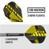 Harrows NX90 Darts, 90% Tungsten Steel Tip Darts Set, Includes High-Grade Shafts, Aerodynamic Dart Flights, Available in Sizes 21g, 22g, 23g, 24g, 25g & 26g (23 Grams) view 4
