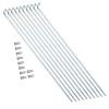 AUHX Mountain Bike Spokes, High Strength Bicycle Tricycle Accessories Convenient Installation Bike Spokes for Mountain and Road Bikes for MTB Wheel Spokes(190MM) view 1