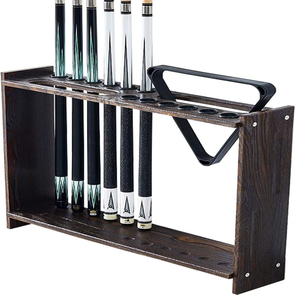 SLLSHG Pool Cue Rack -Billiard Corner Stand,Billiard Stick Stand,White -Beautiful and Durable,Holds 12 Cues,for Professional Billiards Room,Billiard Stick Stand