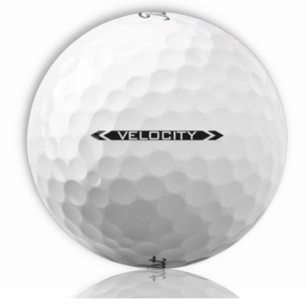 Golf Ball Monkey Cheap Recycled for Titleist Velocity Golf Balls White Bulk 50 Pack - 4A / Near Mint Used Balls for Titleist Golfballs Velocity for Men and Women