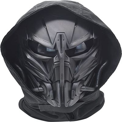Aifordge Tactical Airsoft Full Face Mask Dual Mode mask with Eye Protection for Airsoft Helmet Apply to Airsoft Paintball Cosplay Costume Party