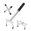 Scott Edward Retractable Billiards Bridge Pool Stick with 3 Pieces Removable Bridge Head,Stainless Steel Material Billiards Pool Accessory for Pool Table