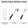 Scott Edward Retractable Billiards Bridge Pool Stick with 3 Pieces Removable Bridge Head,Stainless Steel Material Billiards Pool Accessory for Pool Table view 4