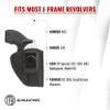 1791 GUNLEATHER - Ballistic Nylon J Frame Holster, IWB Holster with Clip, Compatible with S&W J Frame, Ruger LCR, SP101 and Most Snub Nose .38 Special. Max Barrel = 2.5" view 3