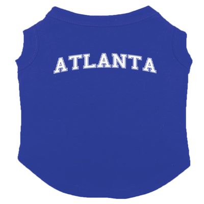 Atlanta - State University Sports Dog Shirt (Royal Blue, Large)