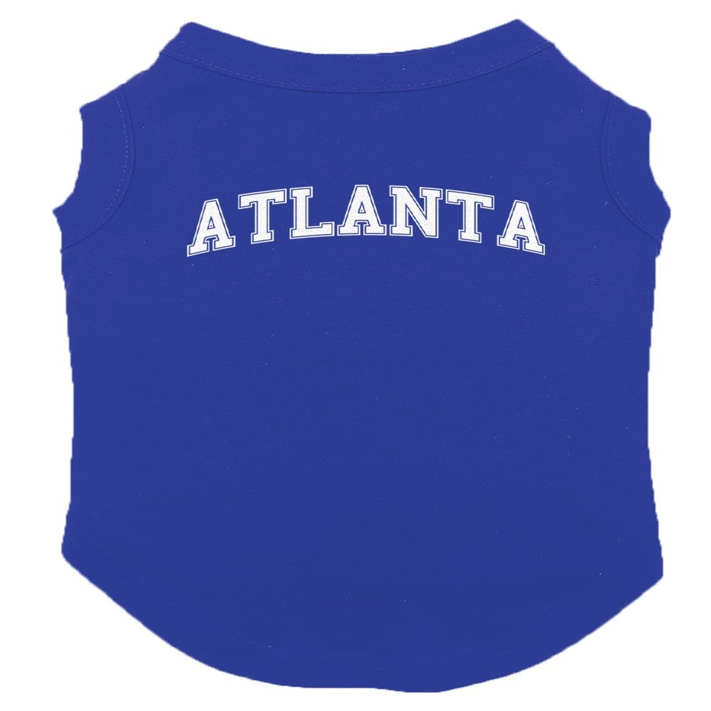 Atlanta - State University Sports Dog Shirt (Royal Blue, Large)