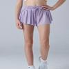 3 Pack Girls Flowy Shorts with Spandex Liner 2-in-1 Youth Butterfly Skirts for Fitness, Running, Sports (Set 4, Medium view 2