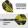 Harrows NX90 Darts, 90% Tungsten Steel Tip Darts Set, Includes High-Grade Shafts, Aerodynamic Dart Flights, Available in Sizes 21g, 22g, 23g, 24g, 25g & 26g view 4