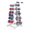 BELUND Dumbbell Rack Steel Dumbbell Bench Fitness Equipment Storage Rack with Universal Wheels, Suitable for Home Gym, Load-Bearing 440lbs,Stand Only view 1