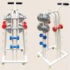 BELUND Dumbbell Rack Steel Dumbbell Bench Fitness Equipment Storage Rack with Universal Wheels, Suitable for Home Gym, Load-Bearing 440lbs,Stand Only view 4