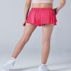 3 Pack Girls Flowy Shorts with Spandex Liner 2-in-1 Youth Butterfly Skirts for Fitness, Running, Sports (Set 4, Youth X-Large) view 4