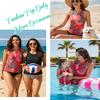 Holipick High Neck Tankini Top Bathing Suit Tops for Women Tummy Control Tank Tops Swimsuits Red Floral 24 Plus view 2