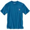 Carhartt Mens Loose Fit Heavyweight Short-Sleeve Pocket Work Utility T-Shirt, Marine Blue Heather, X-Small US view 3