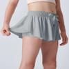 3 Pack Girls Flowy Shorts with Spandex Liner 2-in-1 Youth Butterfly Skirts for Fitness, Running, Sports (Set 5, Youth Small) view 4