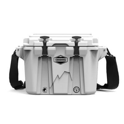 Cordova Outdoors Basecamp Class Hard Cooler - Insulated, Rotomolded Ice Chest, Snowcap, 20 qt