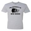 University of New Mexico Apparel UNM Lobos Vintage Wolf Lobo Louie Shirt Premium Super Soft Heather Light Grey T Shirt Comfy Tee for Men and Women (X-Large) view 1