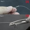 100PCS Single Barrel Crimp Sleeves Copper Tube Fishing Line Rigging Tackle Wire Rope Clips Tube Connector Fishing Wire Sleeves 2.4mm view 3