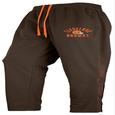 Zubaz NFL Men's Team Color Elevated Jacquard Trackpant with Viper Accent, Cleveland Browns, Medium
