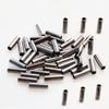 100PCS Single Barrel Crimp Sleeves Copper Tube Fishing Line Rigging Tackle Wire Rope Clips Tube Connector Fishing Wire Sleeves 1.8mm view 1