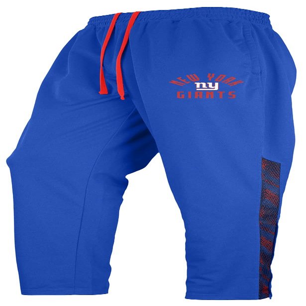 Zubaz NFL Men's Team Color Elevated Jacquard Trackpant with Viper Accent, New York Giants, XX-Large