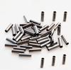 100PCS Single Barrel Crimp Sleeves Copper Tube Fishing Line Rigging Tackle Wire Rope Clips Tube Connector Fishing Wire Sleeves 1.2mm view 1
