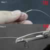 100PCS Single Barrel Crimp Sleeves Copper Tube Fishing Line Rigging Tackle Wire Rope Clips Tube Connector Fishing Wire Sleeves 1.2mm view 3