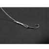 100PCS Single Barrel Crimp Sleeves Copper Tube Fishing Line Rigging Tackle Wire Rope Clips Tube Connector Fishing Wire Sleeves 1.2mm view 4