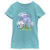 Fifth Sun Gabby's Dollhouse Magic Garden Girls Short Sleeve Tee Shirt, Tahiti Blue view 1